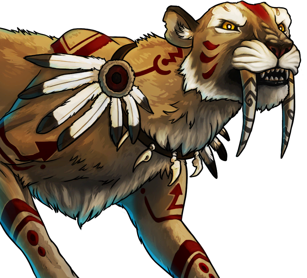 Lion à dents de sabre