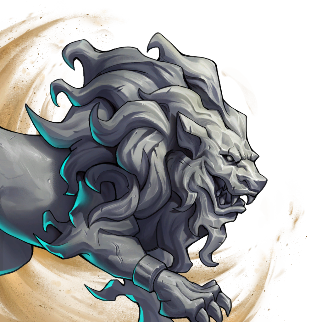 Steingeborener Löwe