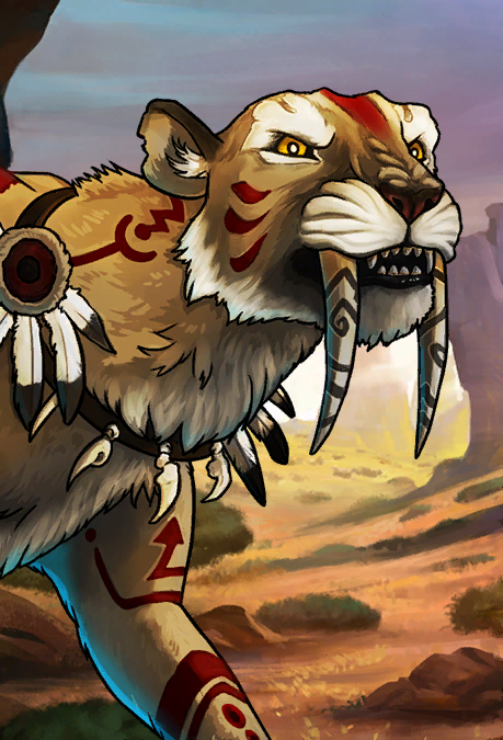 León dientes de sable